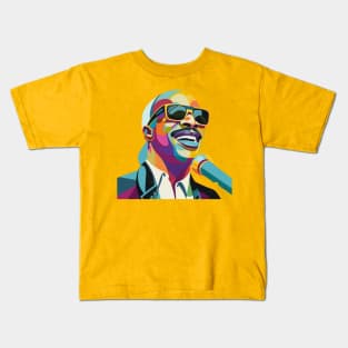 Stevie Wonder WPAP Limit Color Kids T-Shirt